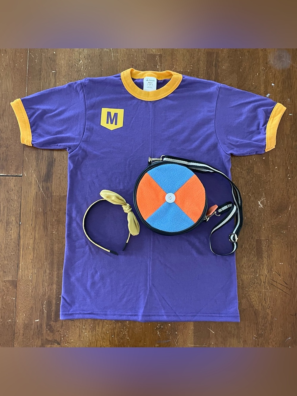 Adult Meekah costume - t-shirt, Jam Pack, headband